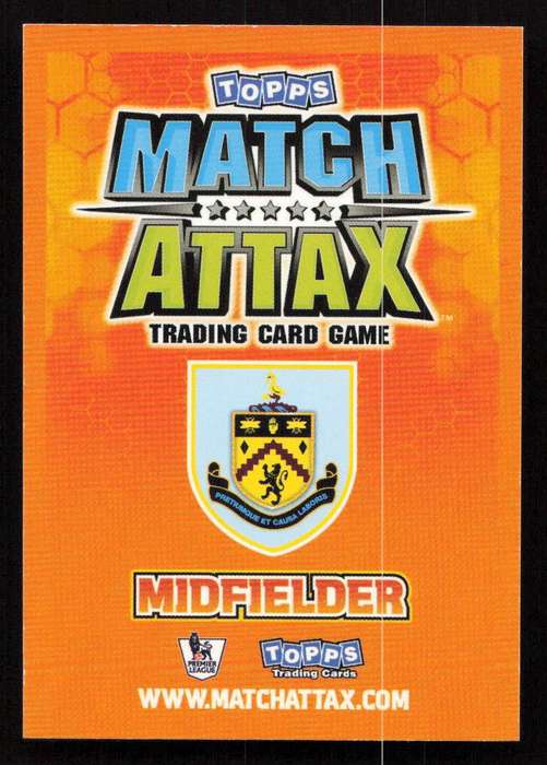 Topps Match Attax PL 2009/2010 Burnley - Chris McCann