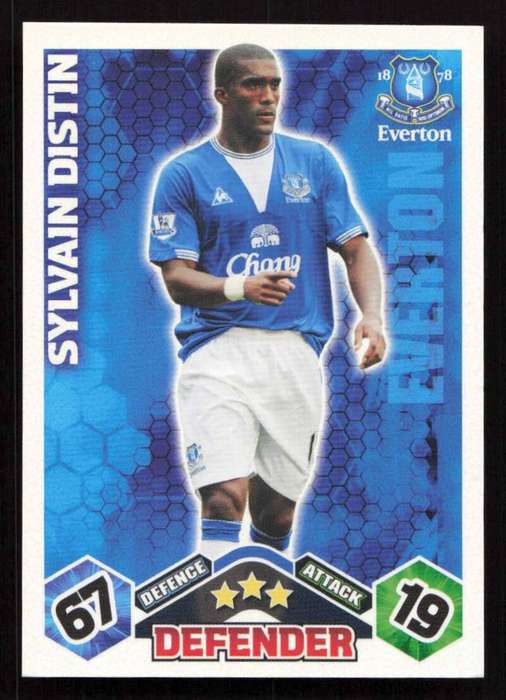 Topps Match Attax PL 2009/2010 Everton - Sylvain Distin
