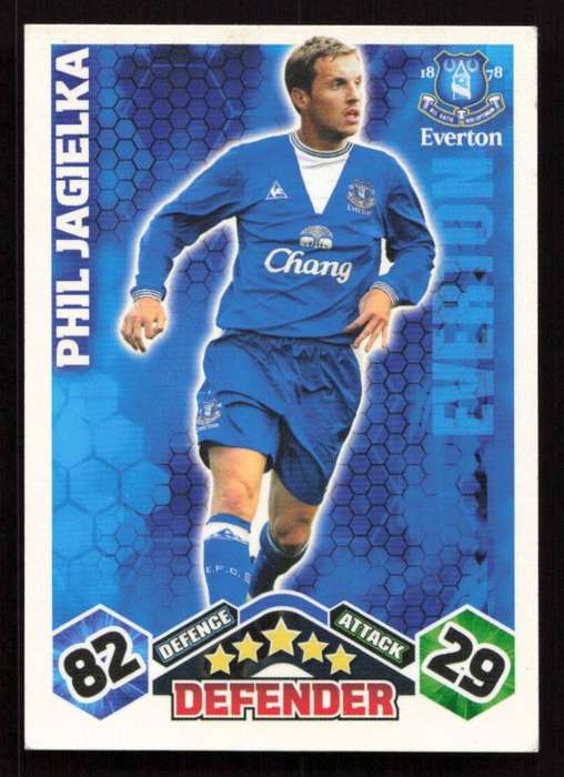 Topps Match Attax PL 2009/2010 Everton - Phil Jagielka