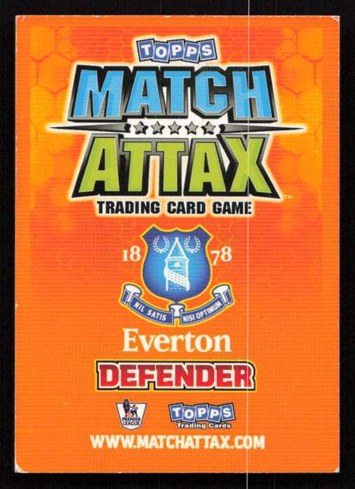Topps Match Attax PL 2009/2010 Everton - Phil Jagielka