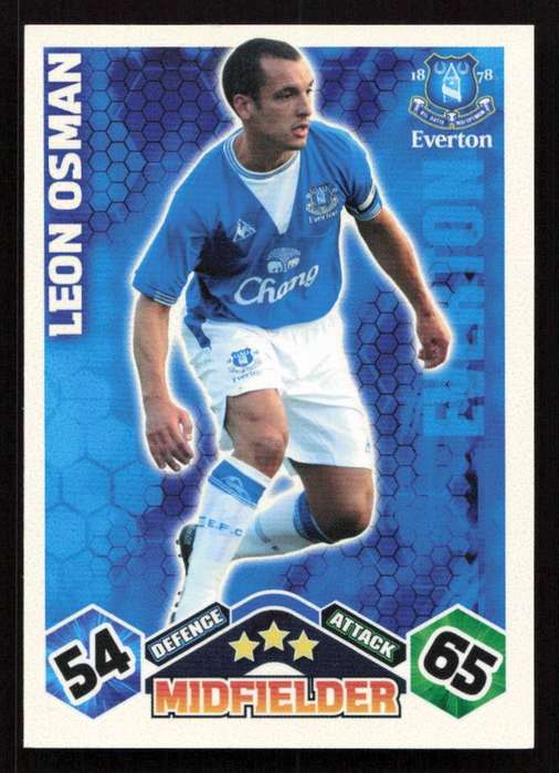 Topps Match Attax PL 2009/2010 Everton - Leon Osman