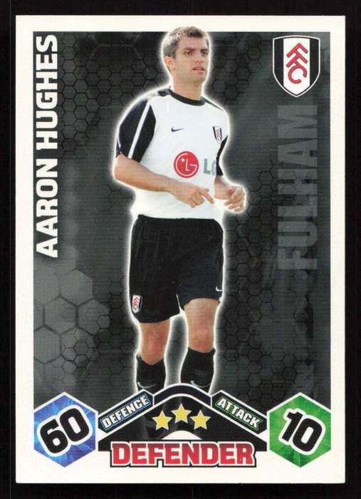 Topps Match Attax PL 2009/2010 Fulham - Aaron Hughes