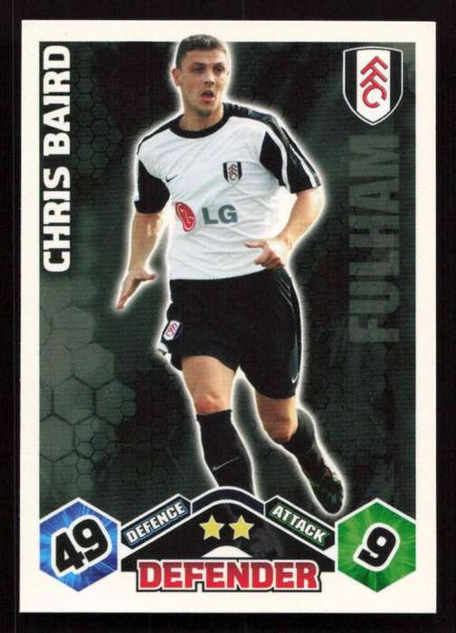Topps Match Attax PL 2009/2010 Fulham - Chris Baird