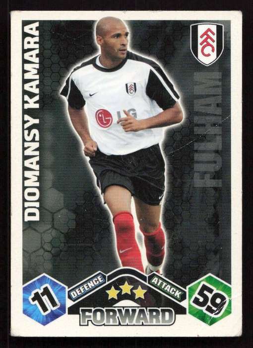 Topps Match Attax PL 2009/2010 Fulham - Diomansy Kamara