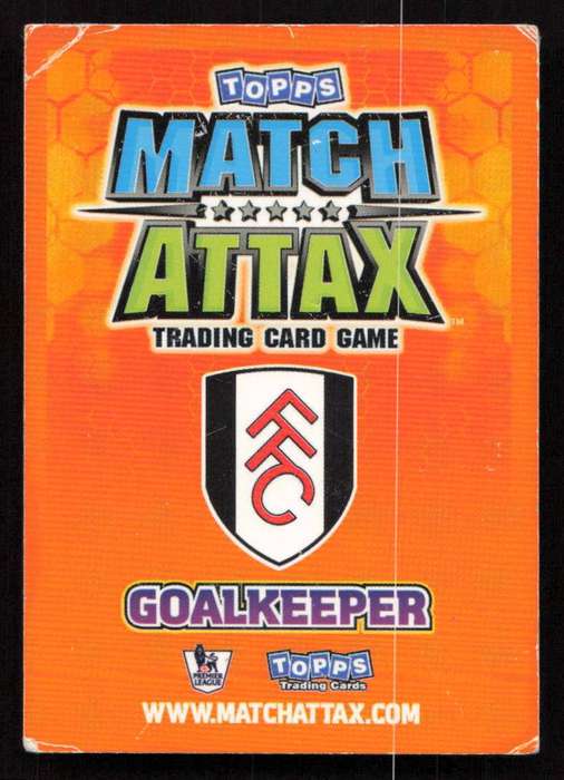 Topps Match Attax PL 2009/2010 Fulham - Mark Schwarzer