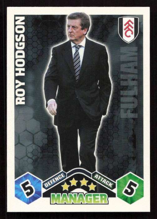 Topps Match Attax PL 2009/2010 Fulham - Roy Hodgson