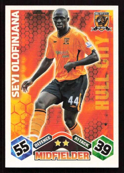 Topps Match Attax PL 2009/2010 Hull City - Seyi Olofinjana