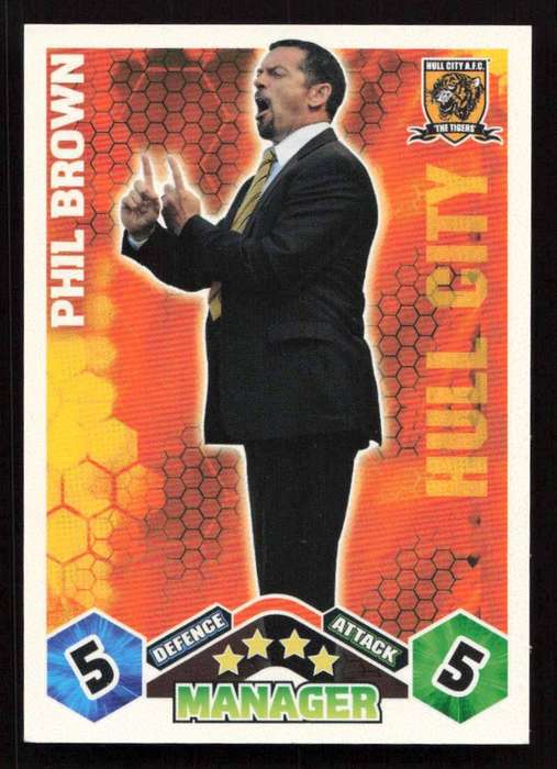 Topps Match Attax PL 2009/2010 Hull City - Phil Brown
