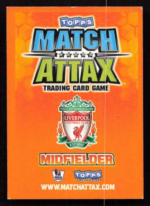 Topps Match Attax PL 2009/2010 Liverpool FC - Javier Mascherano