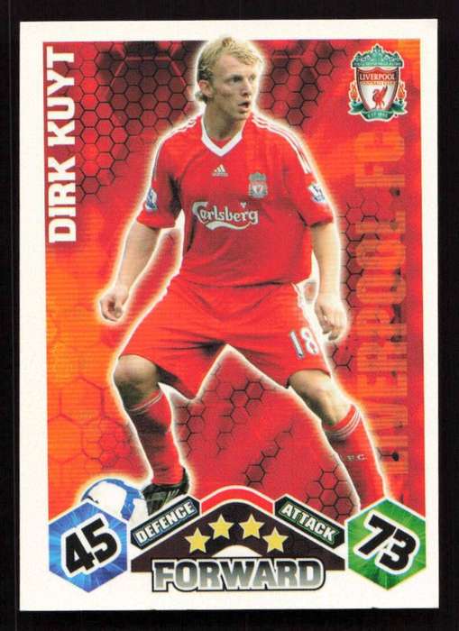 Topps Match Attax PL 2009/2010 Liverpool FC - Dirk Kuyt