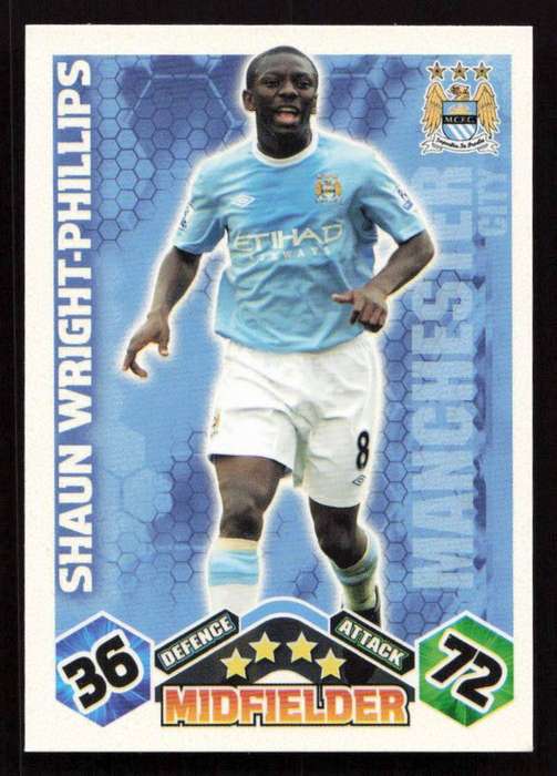 Topps Match Attax PL 2009/2010 Manchester City - Shaun Wright-Phillips