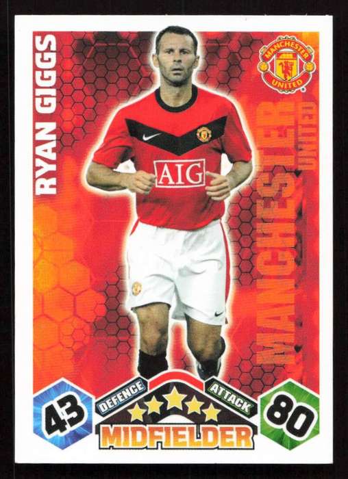 Topps Match Attax PL 2009/2010 Manchester United - Ryan Giggs