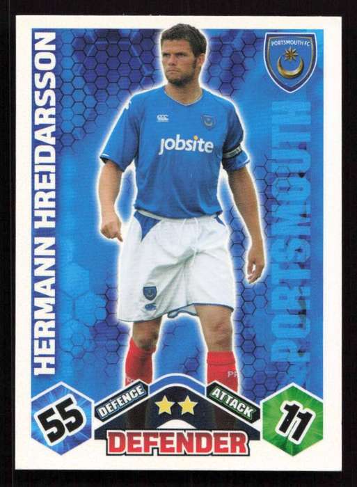 Topps Match Attax PL 2009/2010 Portsmouth - Hermann Hreidarsson