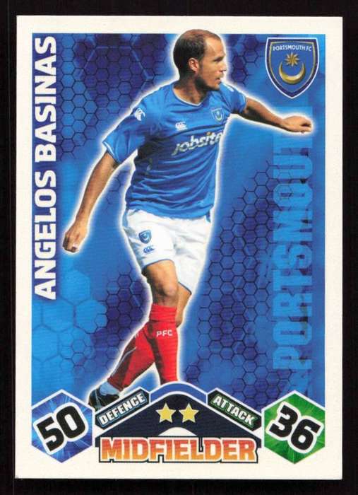 Topps Match Attax PL 2009/2010 Portsmouth - Angelos Basinas