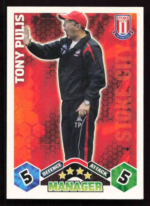 Topps Match Attax PL 2009/2010 Stoke City - Tony Pulis