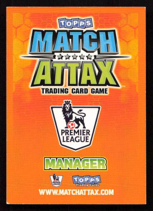 Topps Match Attax PL 2009/2010 Stoke City - Tony Pulis