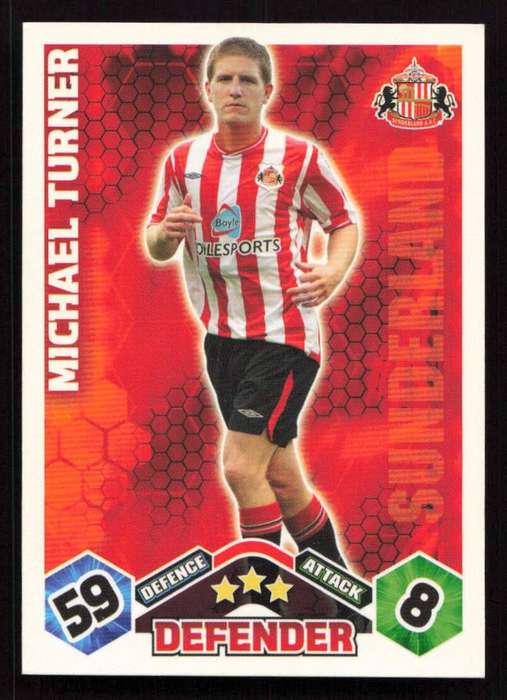Topps Match Attax PL 2009/2010 Sunderland - Michael Turner