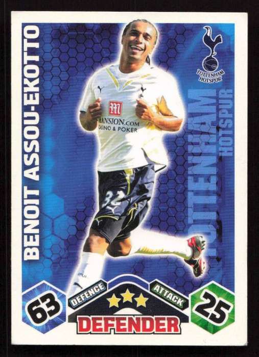 Topps Match Attax PL 2009/2010 Tottenham Hotspur - Benoit Assou-Ekotto