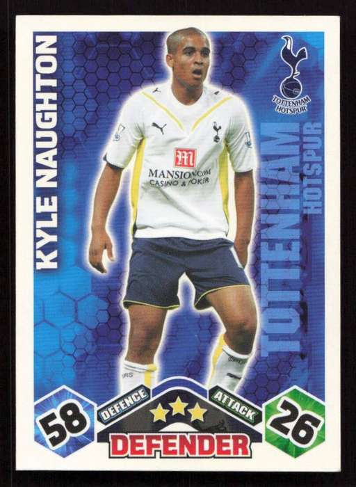 Topps Match Attax PL 2009/2010 Tottenham Hotspur - Kyle Naughton