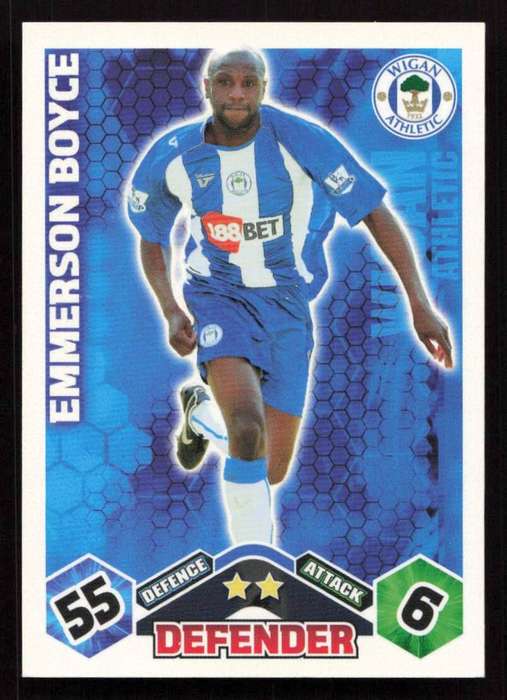 Topps Match Attax PL 2009/2010 Wigan Athletic - Emmerson Boyce