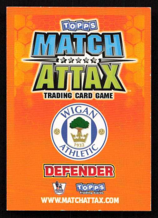 Topps Match Attax PL 2009/2010 Wigan Athletic - Emmerson Boyce