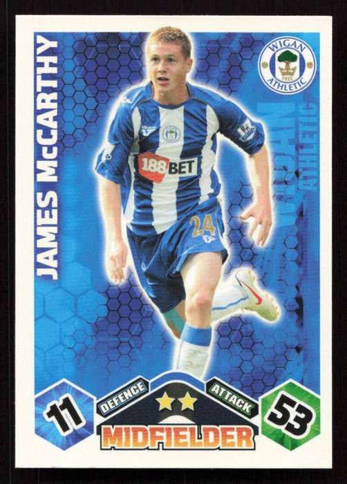 Topps Match Attax PL 2009/2010 Wigan Athletic - James McCarthy