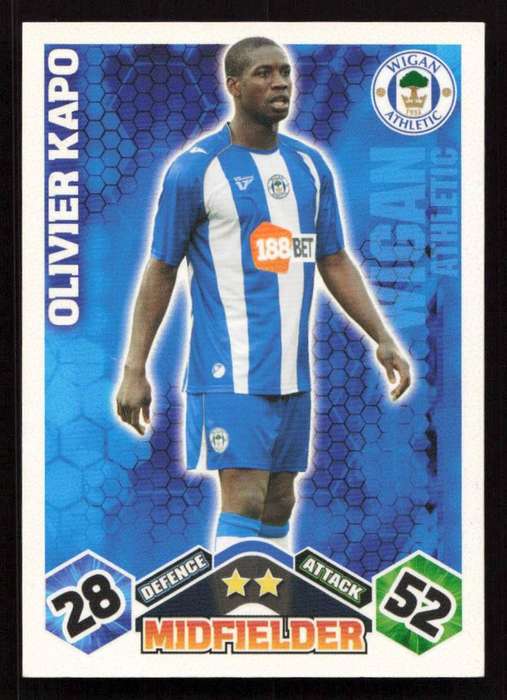 Topps Match Attax PL 2009/2010 Wigan Athletic - Oliver Kapo