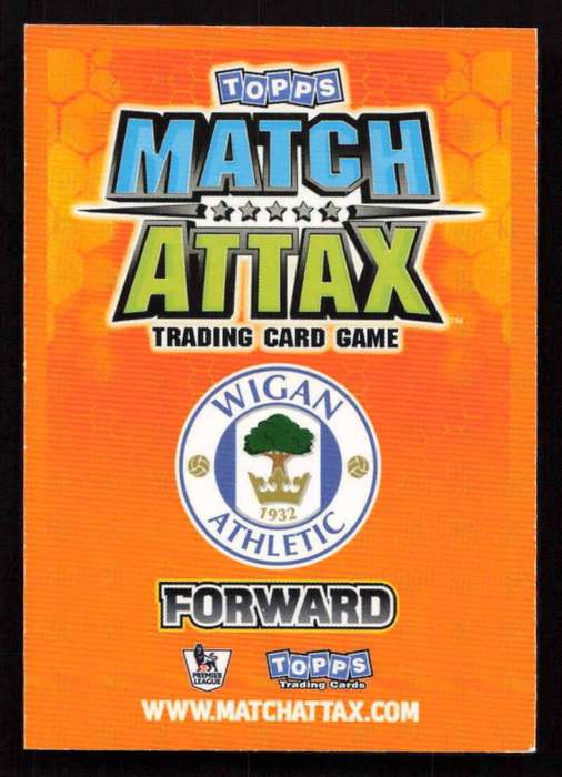Topps Match Attax PL 2009/2010 Wigan Athletic - Hugo Rodallega