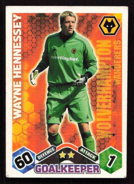 Topps Match Attax PL 2009/2010 Wolverhampton Wanderers - Wayne Hennessey