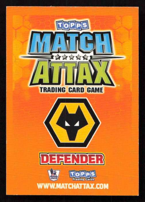 Topps Match Attax PL 2009/2010 Wolverhampton Wanderers - Christophe Berra