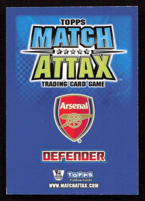 Topps Match Attax PL 2008/2009 Arsenal - Kolo Toure Man of the Match