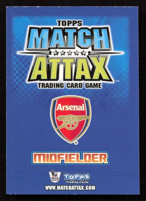 Topps Match Attax PL 2008/2009 Arsenal - Samir Nasri