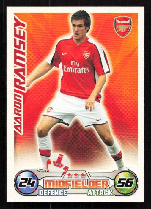 Topps Match Attax PL 2008/2009 Arsenal - Aaron Ramsey