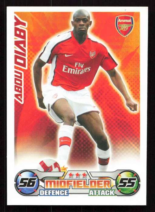 Topps Match Attax PL 2008/2009 Arsenal - Abou Diaby