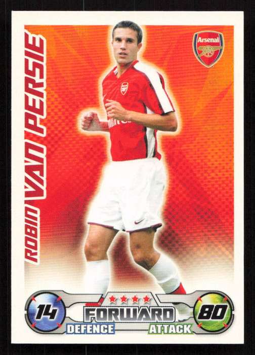 Topps Match Attax PL 2008/2009 Arsenal - Robin Van Persie