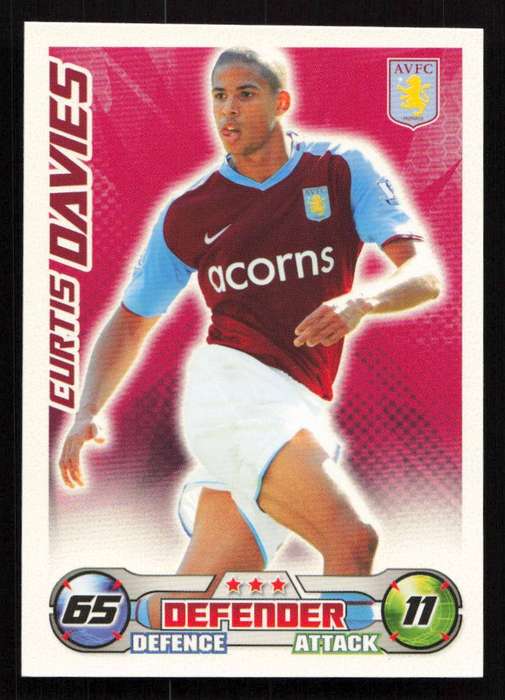 Topps Match Attax PL 2008/2009 Aston Villa - Curtis Davies