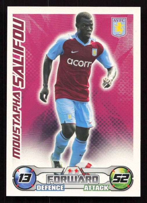 Topps Match Attax PL 2008/2009 Aston Villa - Moustapha Salifou