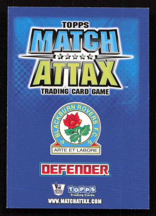Topps Match Attax PL 2008/2009 Blackburn Rovers - Andre Ooijer