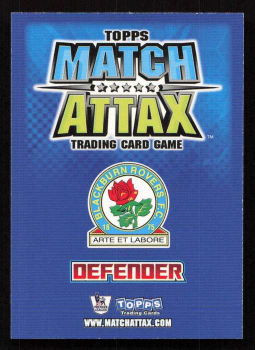 Topps Match Attax PL 2008/2009 Blackburn Rovers - Danny Simpson