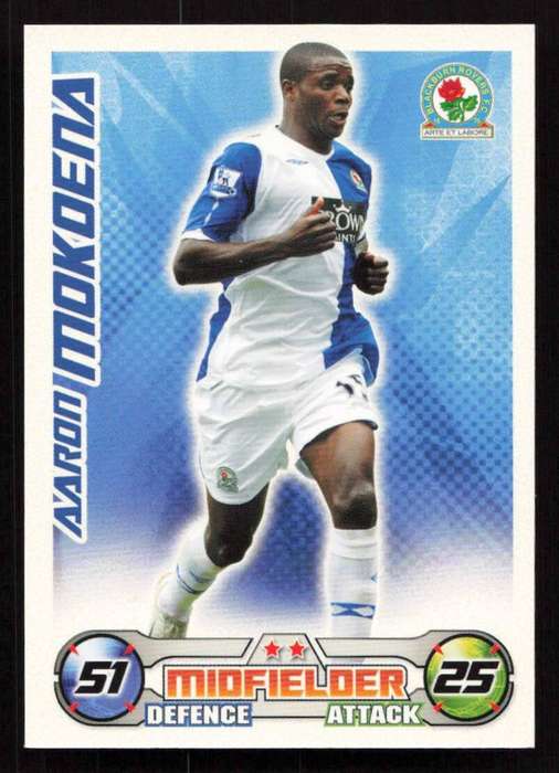 Topps Match Attax PL 2008/2009 Blackburn Rovers - Aaron Mokoena
