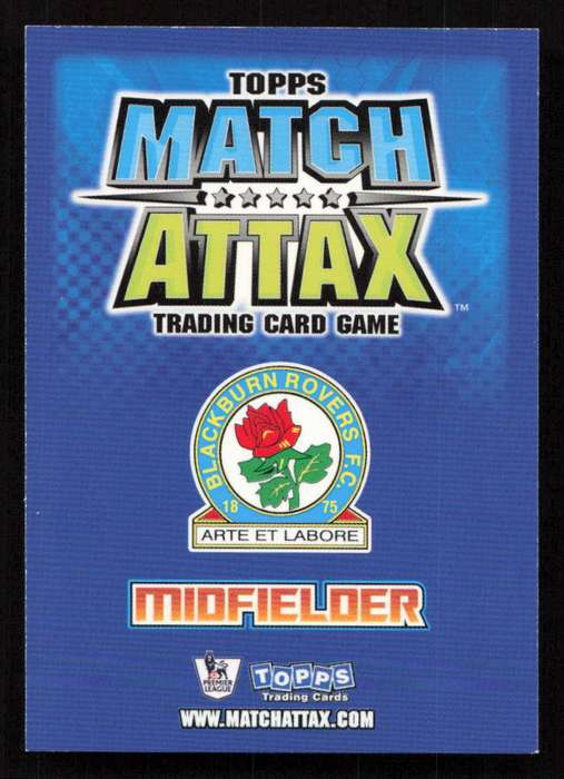Topps Match Attax PL 2008/2009 Blackburn Rovers - Aaron Mokoena