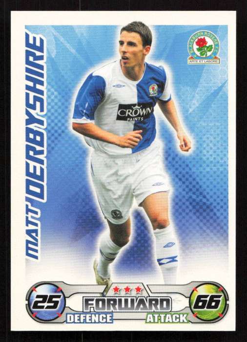 Topps Match Attax PL 2008/2009 Blackburn Rovers - Matt Derbyshire