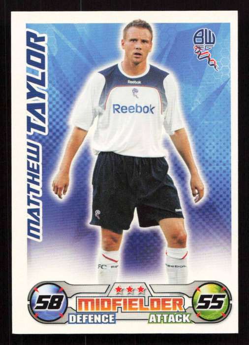 Topps Match Attax PL 2008/2009 Bolton Wanderers - Matthew Taylor