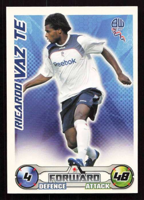 Topps Match Attax PL 2008/2009 Bolton Wanderers - Ricardo Vaz Te