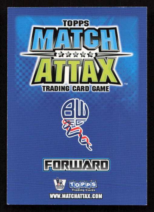 Topps Match Attax PL 2008/2009 Bolton Wanderers - Johan Elmander