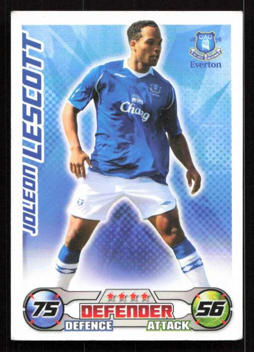 Topps Match Attax PL 2008/2009 Everton - Joleon Lescott