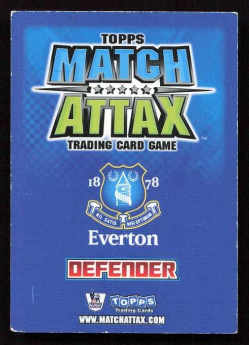 Topps Match Attax PL 2008/2009 Everton - Joleon Lescott