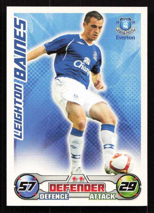 Topps Match Attax PL 2008/2009 Everton - Leighton Baines