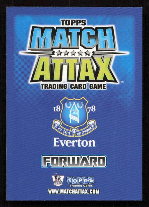 Topps Match Attax PL 2008/2009 Everton - James Vaughan