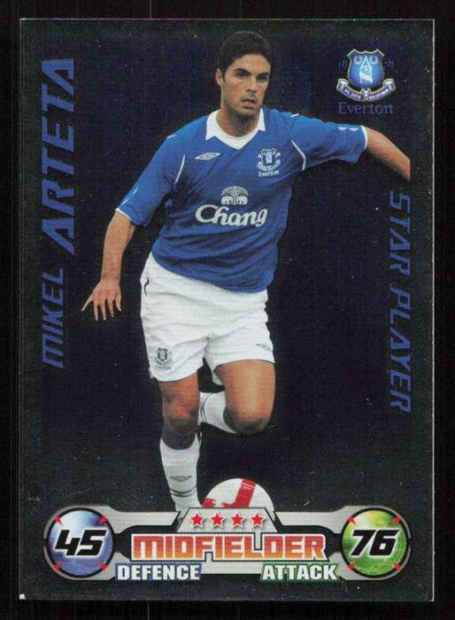 Topps Match Attax PL 2008/2009 Everton - Mikel Arteta Star Player